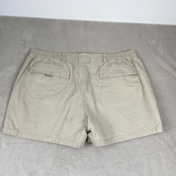 Red Head Mens Cargo Shorts Beige & Gray Elastic Waist Size 46 100% Cotton - Picture 4 of 16